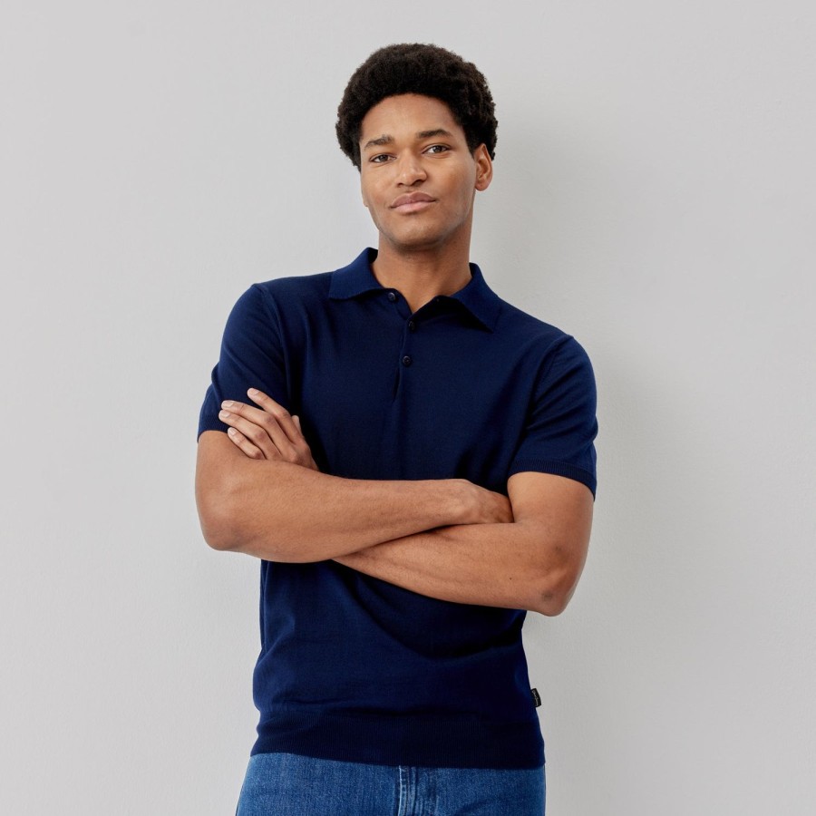 Oliver Sweeney Covehithe Navy T Shirts & Polos