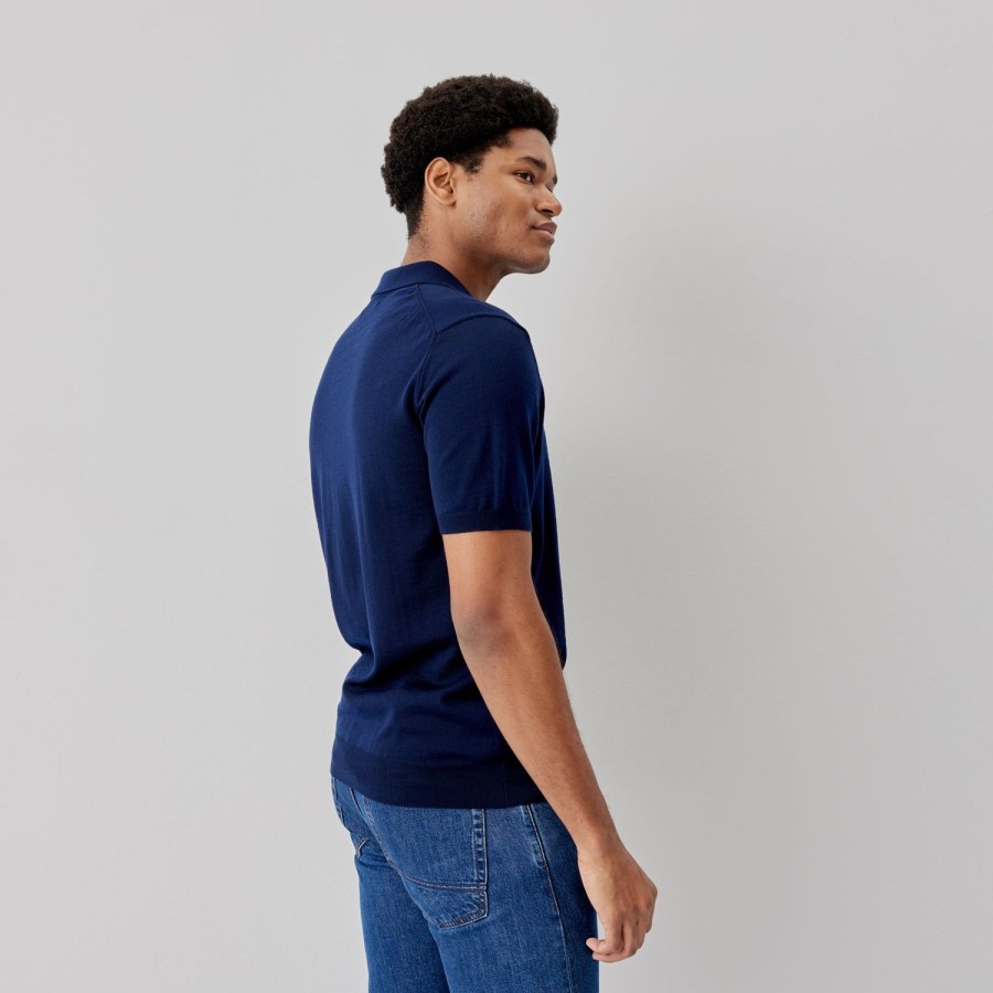 Oliver Sweeney Covehithe Navy T Shirts & Polos