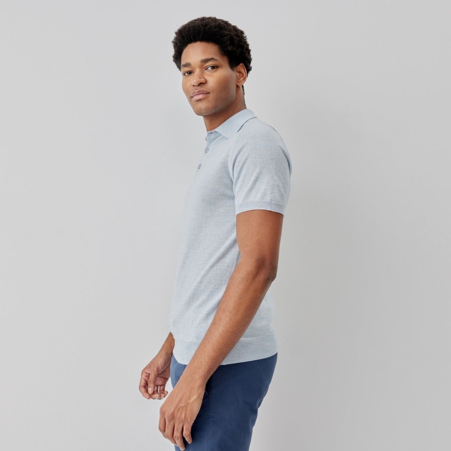 Oliver Sweeney Covehithe Light Blue T Shirts & Polos