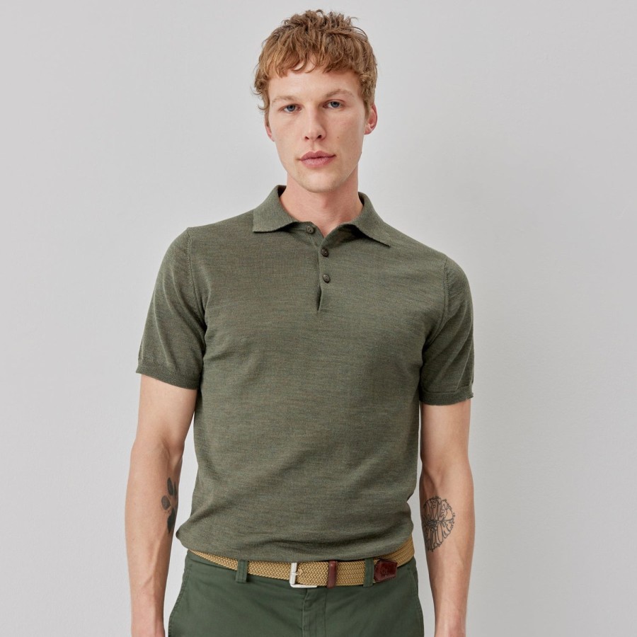 Oliver Sweeney Covehithe Khaki T Shirts & Polos