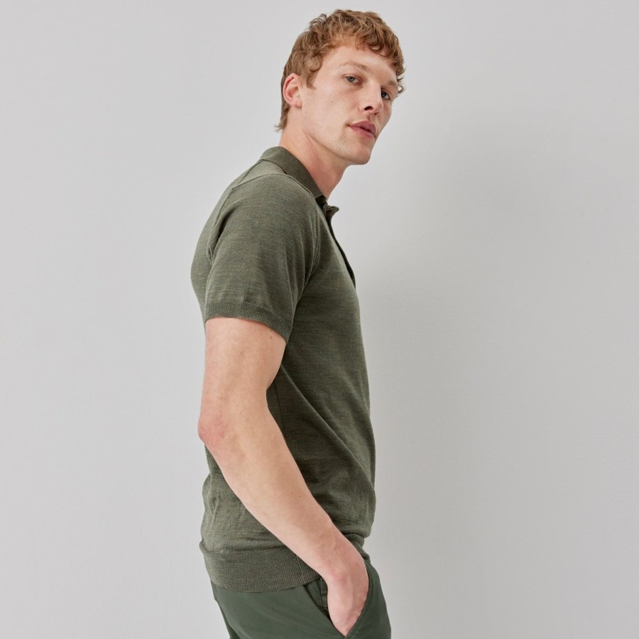 Oliver Sweeney Covehithe Khaki T Shirts & Polos