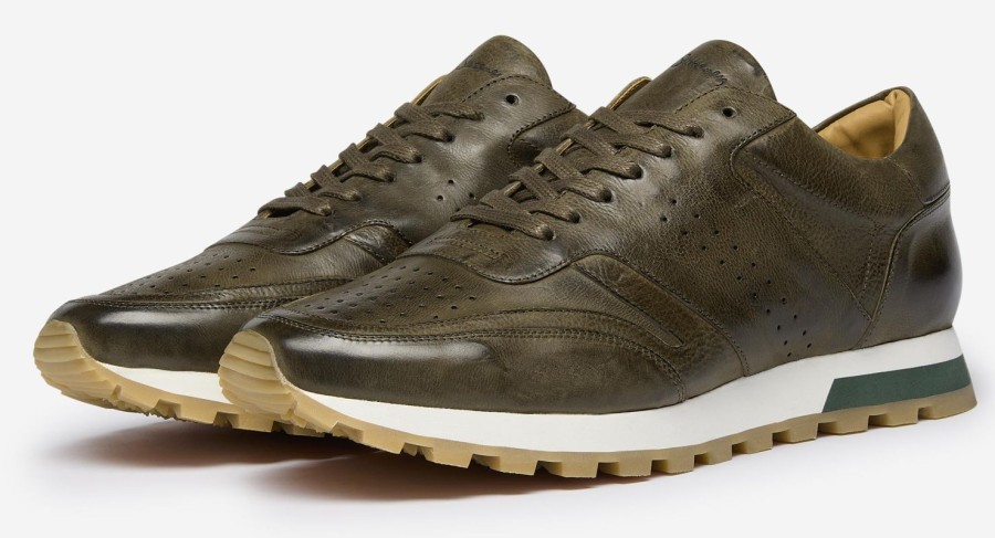 Oliver Sweeney Orjais Khaki Trainers