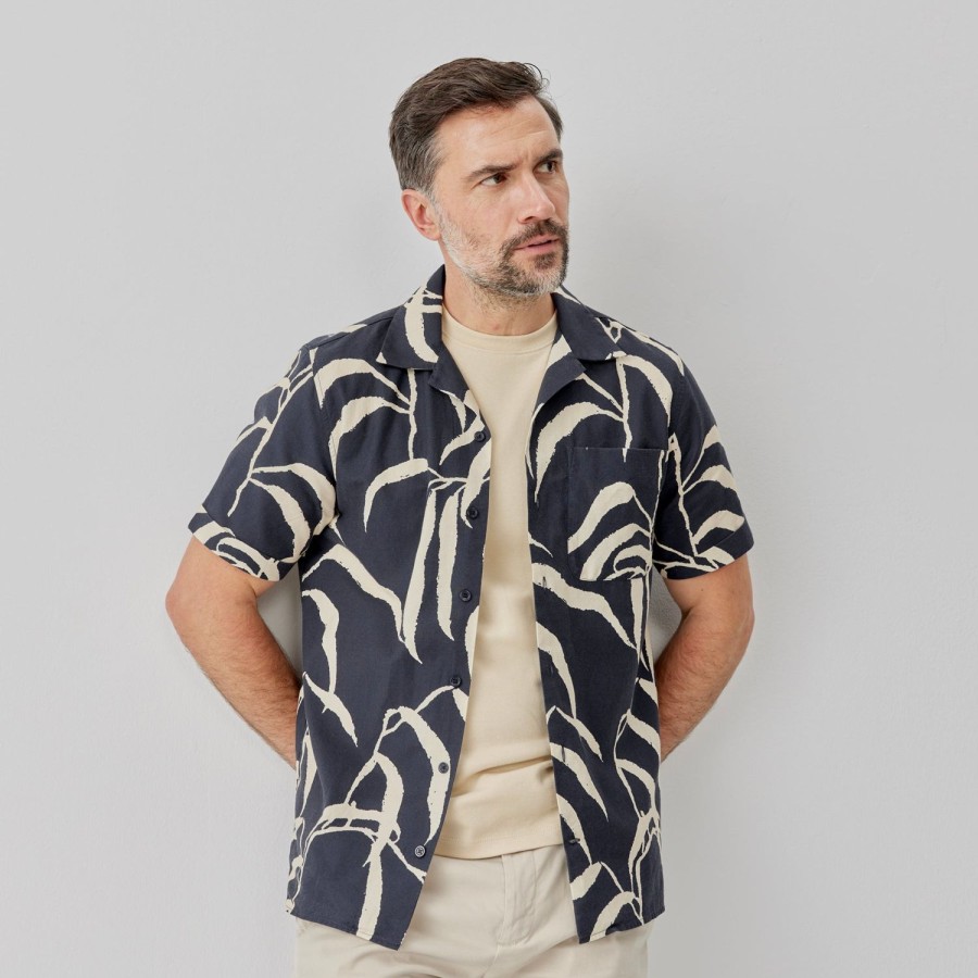 Oliver Sweeney Ravenshead Navy Print Shirts