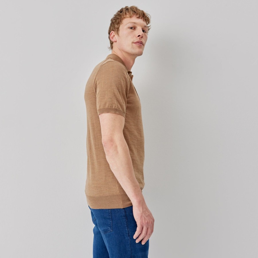 Oliver Sweeney Covehithe Camel T Shirts & Polos