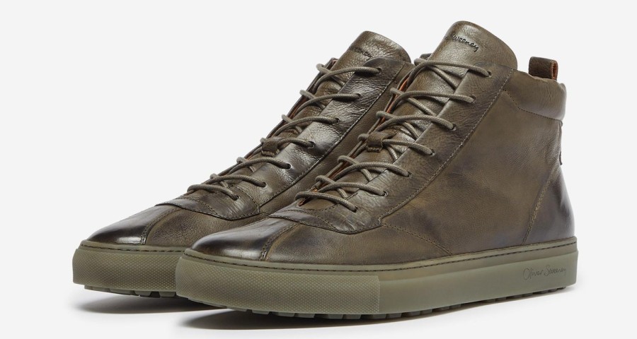 Oliver Sweeney Defeza Khaki Trainers