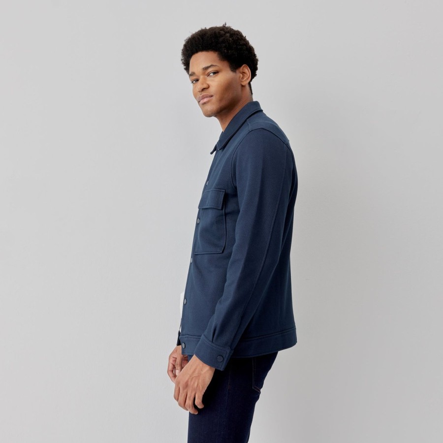 Oliver Sweeney Burras Navy Shirts