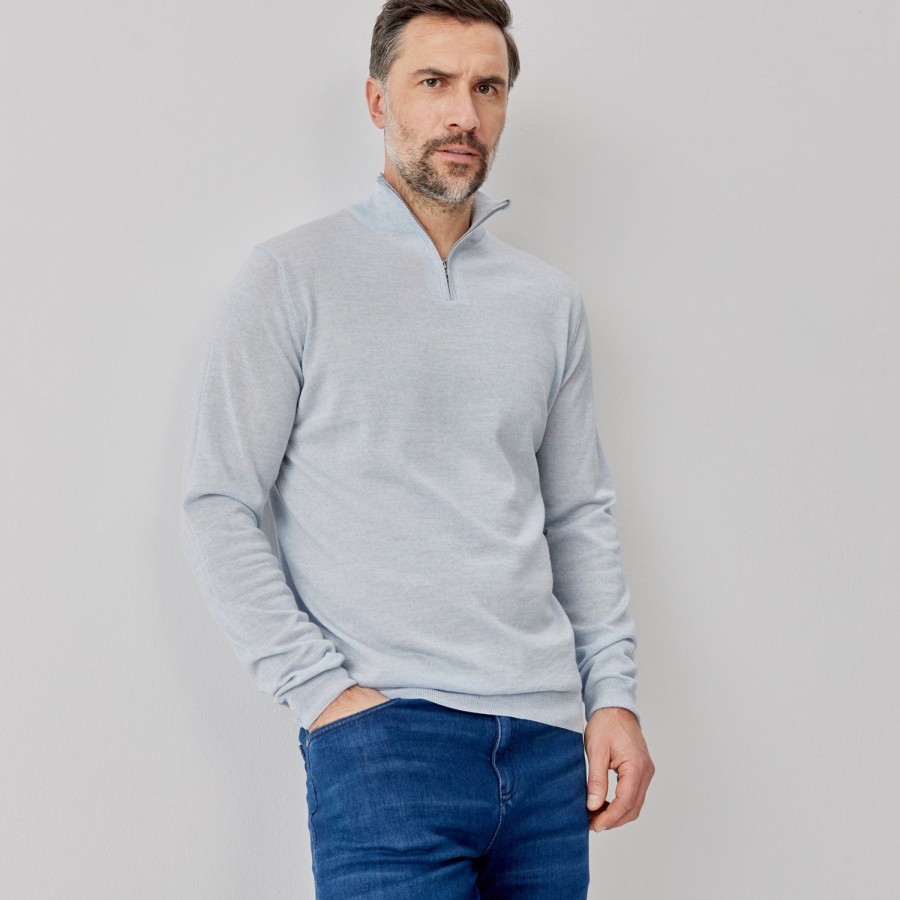 Oliver Sweeney Curragh Light Blue Knitwear