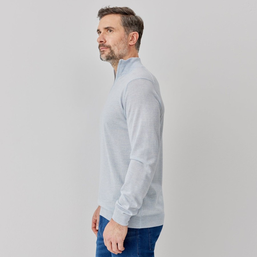 Oliver Sweeney Curragh Light Blue Knitwear