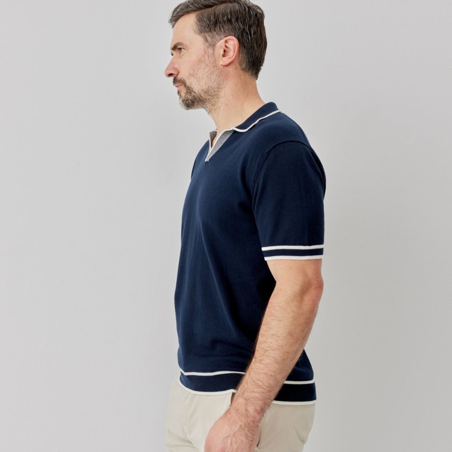 Oliver Sweeney Garras Navy Shirts