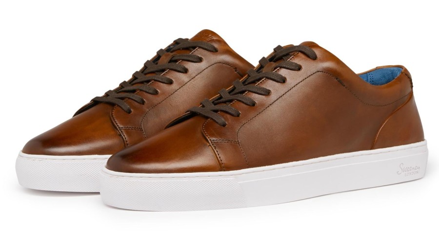 Oliver Sweeney Hayle Cognac Trainers