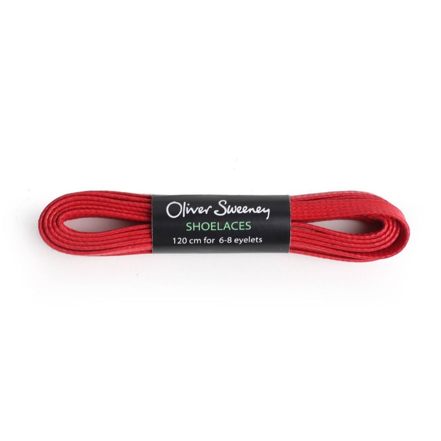 Oliver Sweeney Long Flat Red Laces Care & Repair